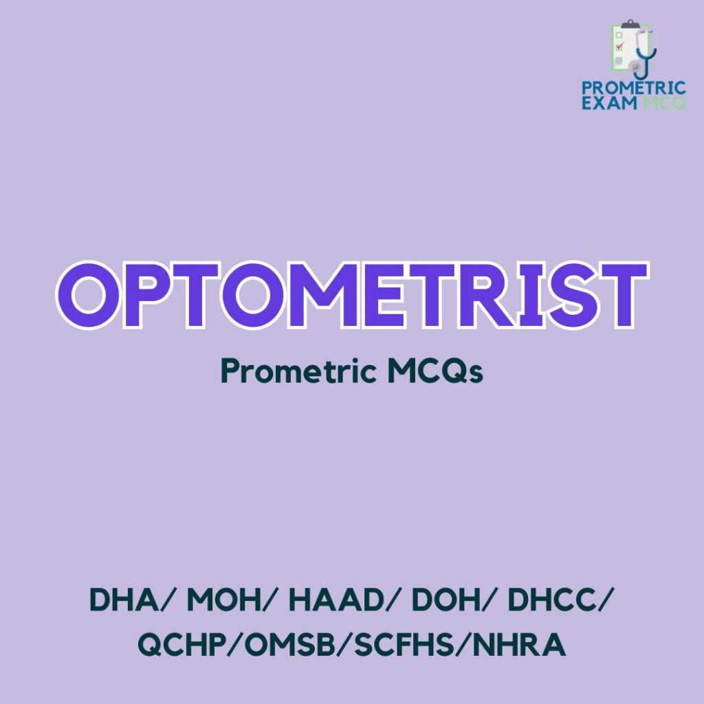 Optometrist Prometric MCQs