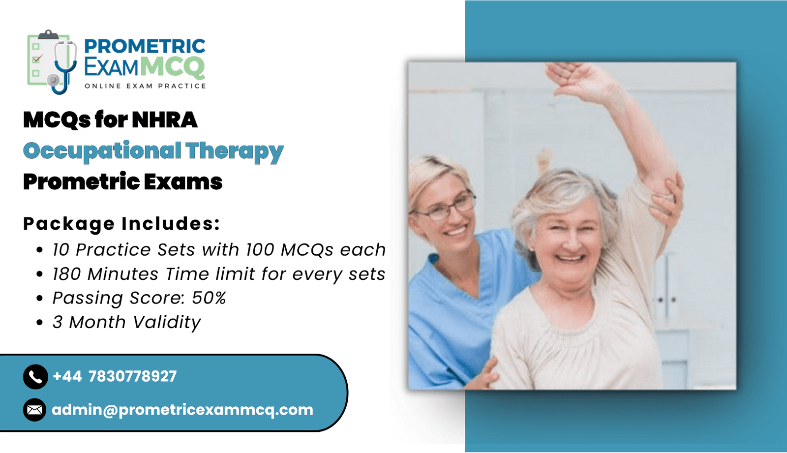 MCQs for NHRA Occupational Therapy Prometric Exams