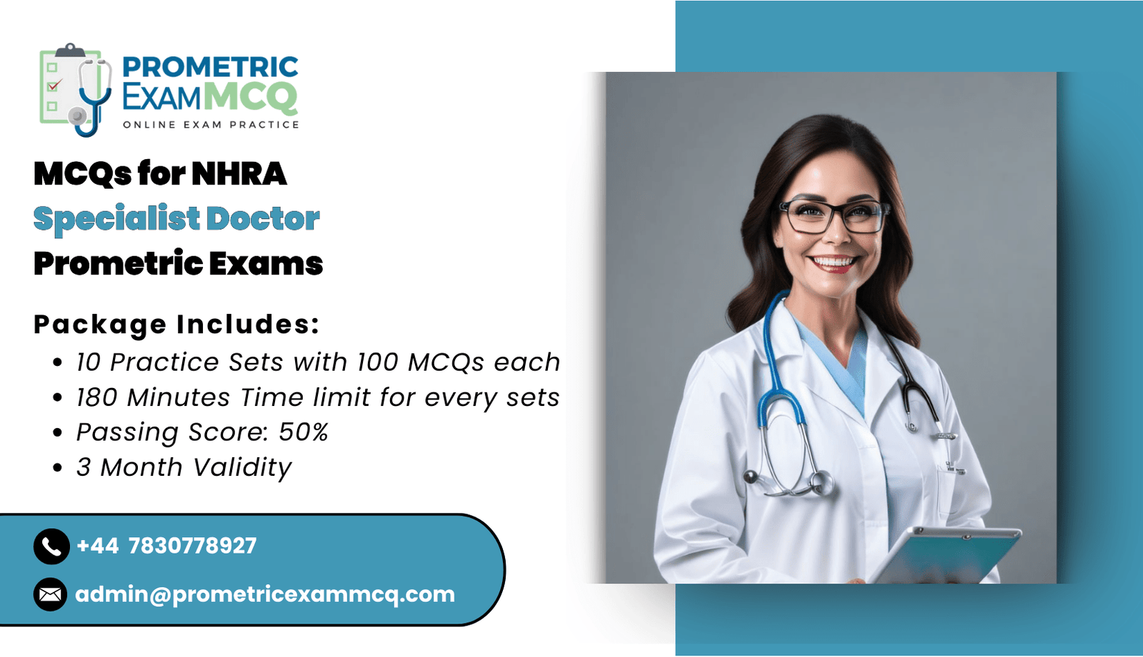 MCQs for NHRA Specialist Doctor Prometric Exams