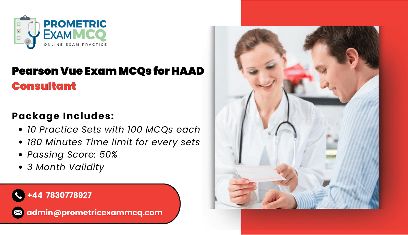 Pearson Vue Exam MCQs for HAAD Consultant