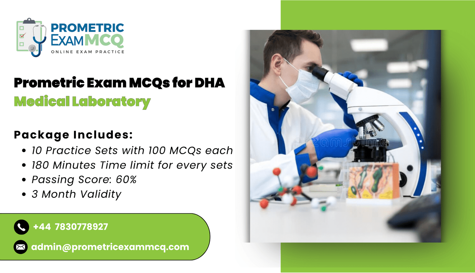 Prometric Exam MCQs for DHA Medical Laboratory