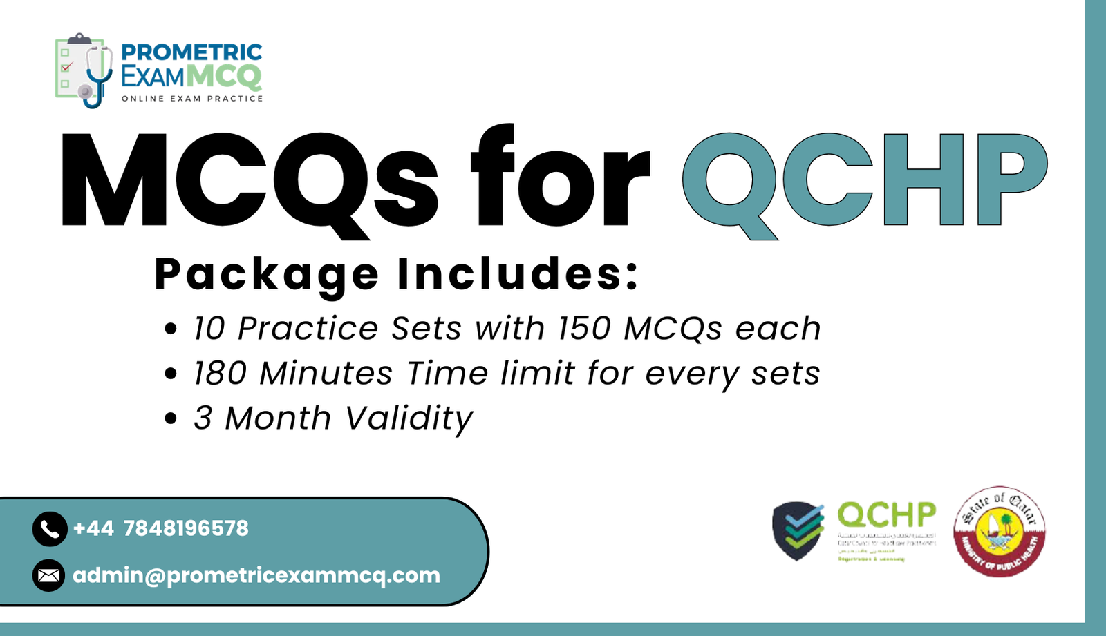Board MCQs for QCHP