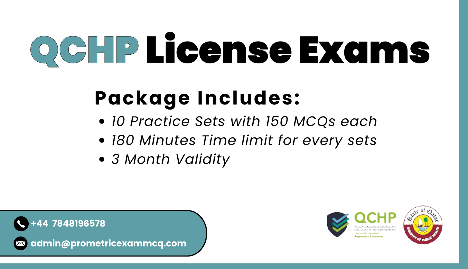Board QCHP License Exams