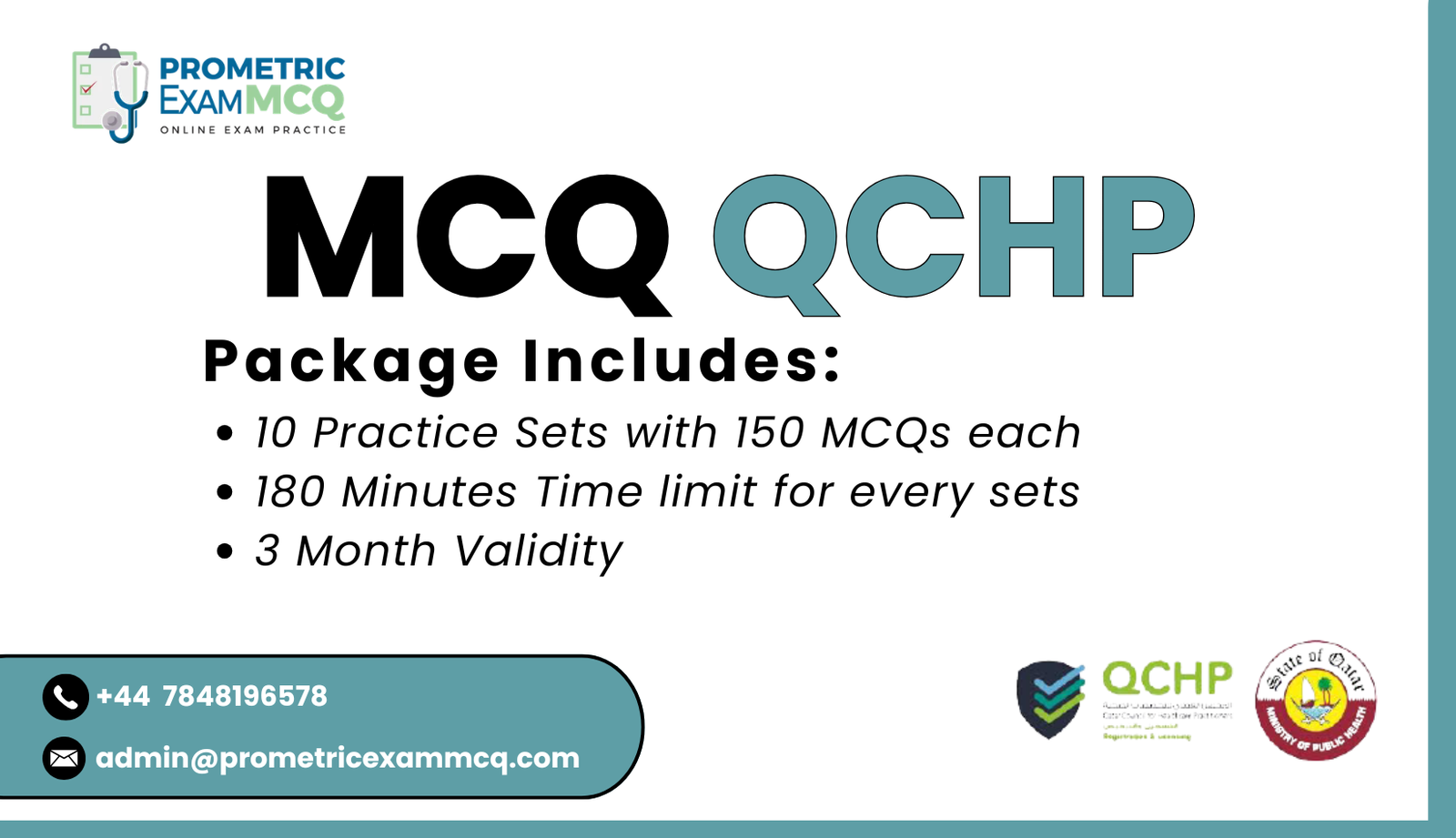 Board QCHP MCQs