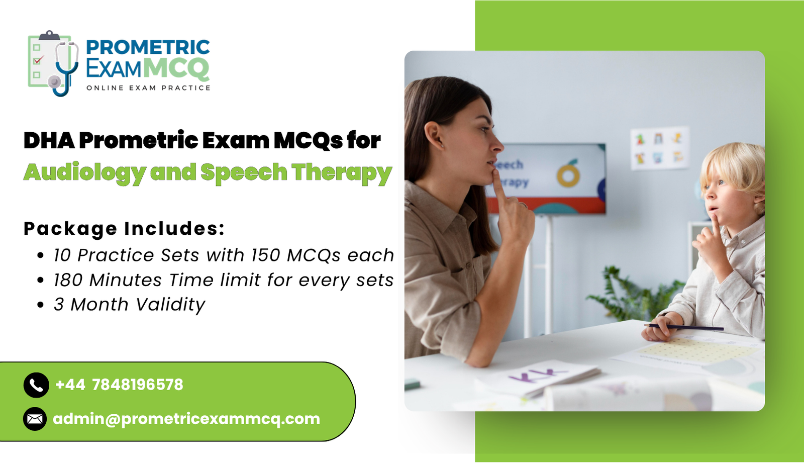 DHA Prometric Exam MCQs for Audiology and Speech Therapy