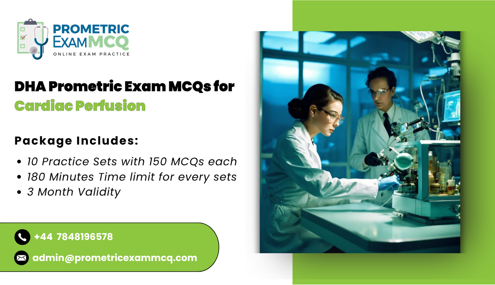 DHA Prometric Exam MCQs for Cardiac Perfusion