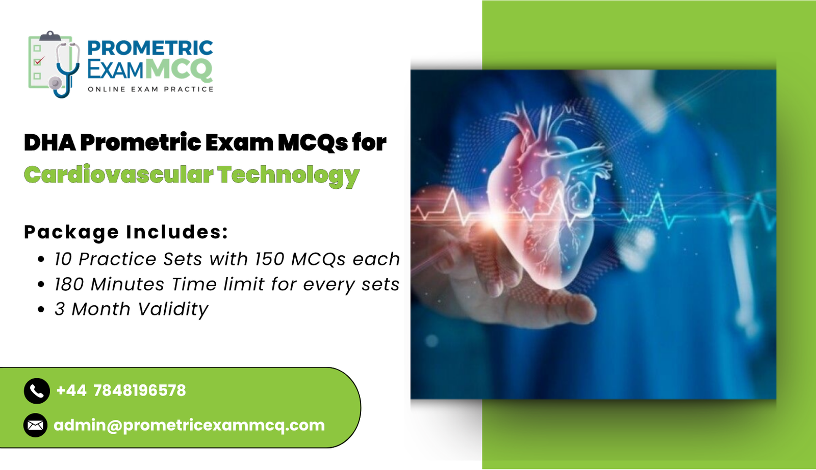 DHA Prometric Exam MCQs for Cardiovascular Technology