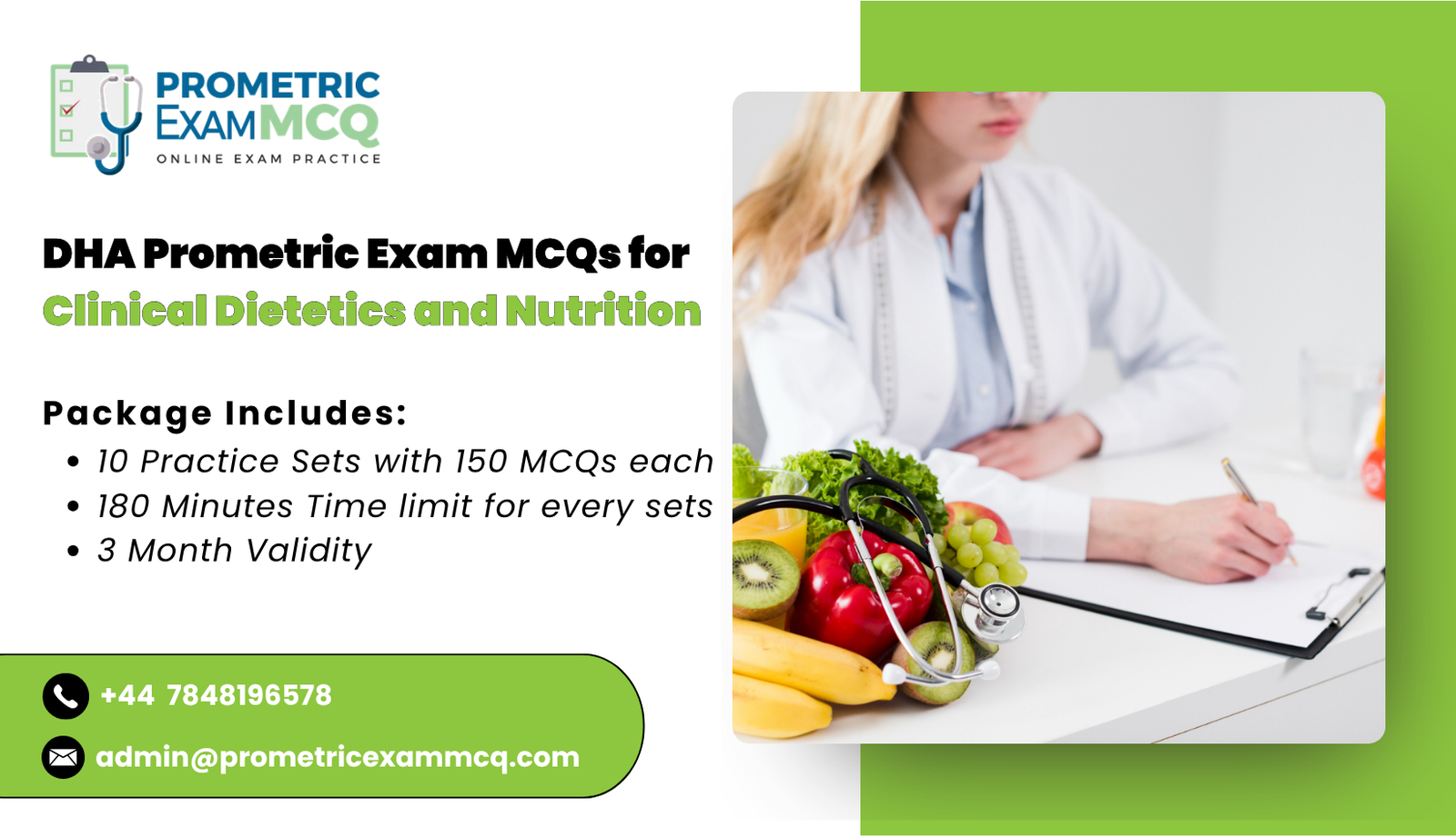 DHA Prometric Exam MCQs for Clinical Dietetics and Nutrition