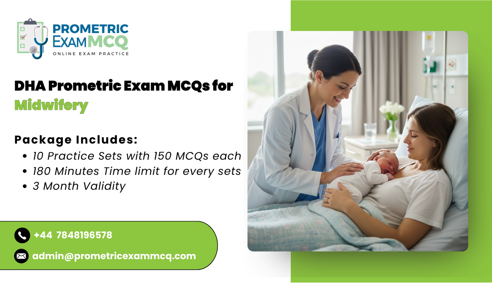 DHA Prometric Exam MCQs for Midwifery