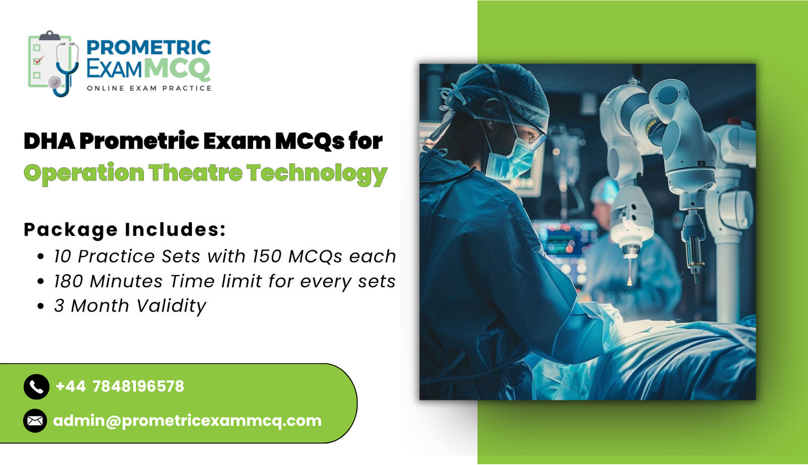 DHA Prometric Exam MCQs for Operation Theatre Technology