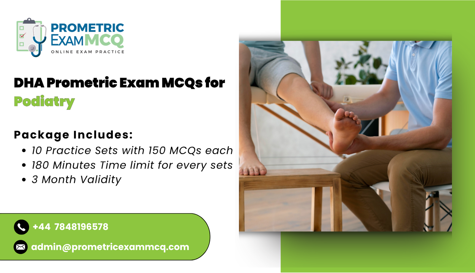 DHA Prometric Exam MCQs for Podiatry
