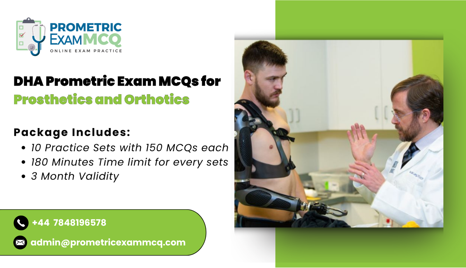 DHA Prometric Exam MCQs for Prosthetics and Orthotics