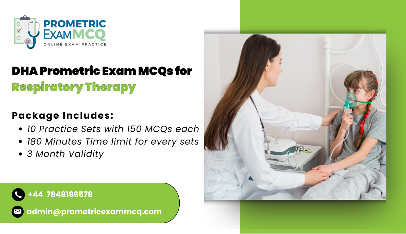 DHA Prometric Exam MCQs for Respiratory Therapy