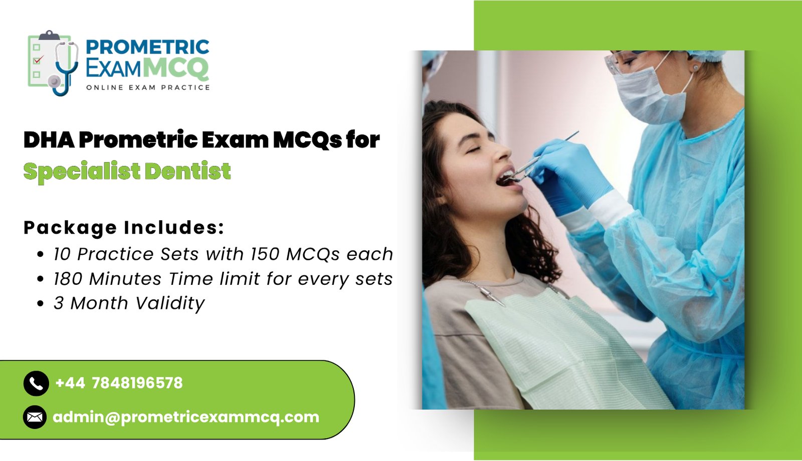 DHA Prometric Exam MCQs for Specialist Dentist