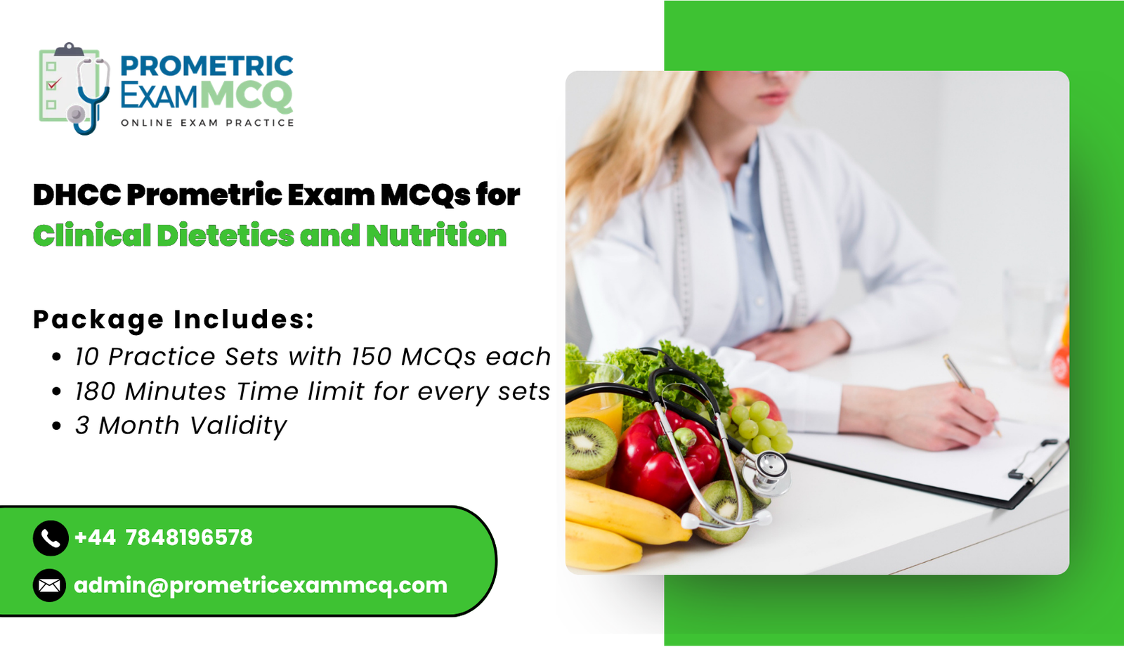 DHCC Prometric Exam MCQs for Clinical Dietetics and Nutrition
