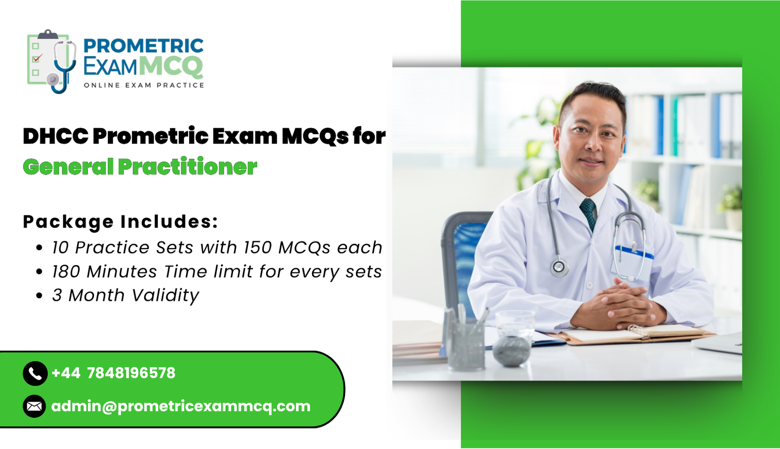 DHCC Prometric Exam MCQs for General Practitioner