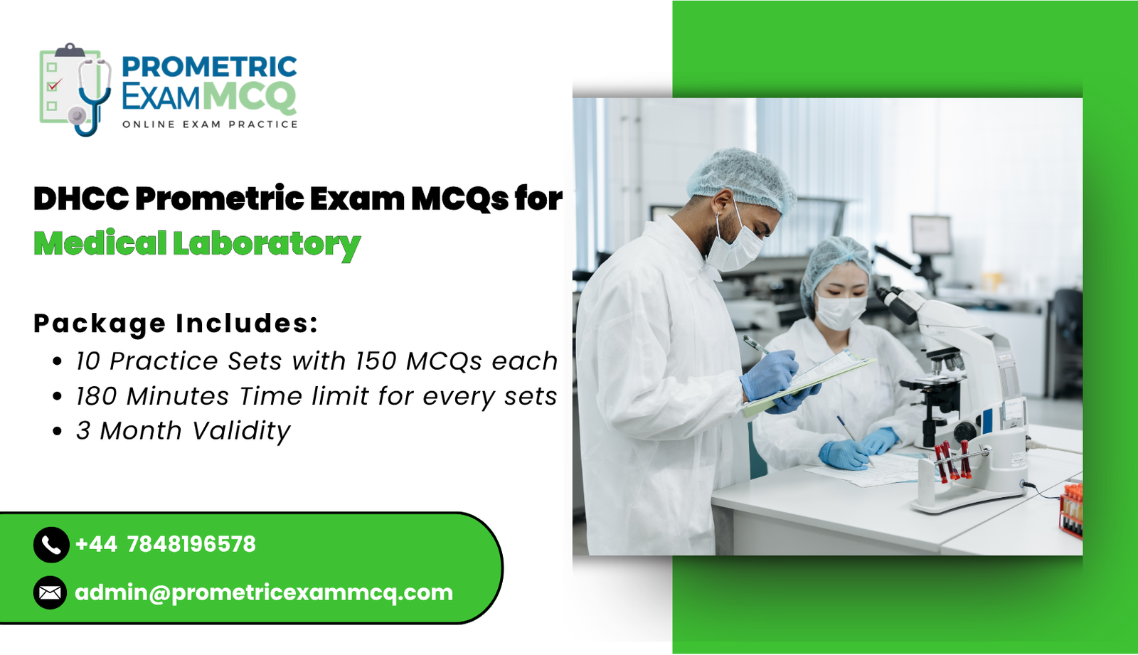 DHCC Prometric Exam MCQs for Medical Laboratory