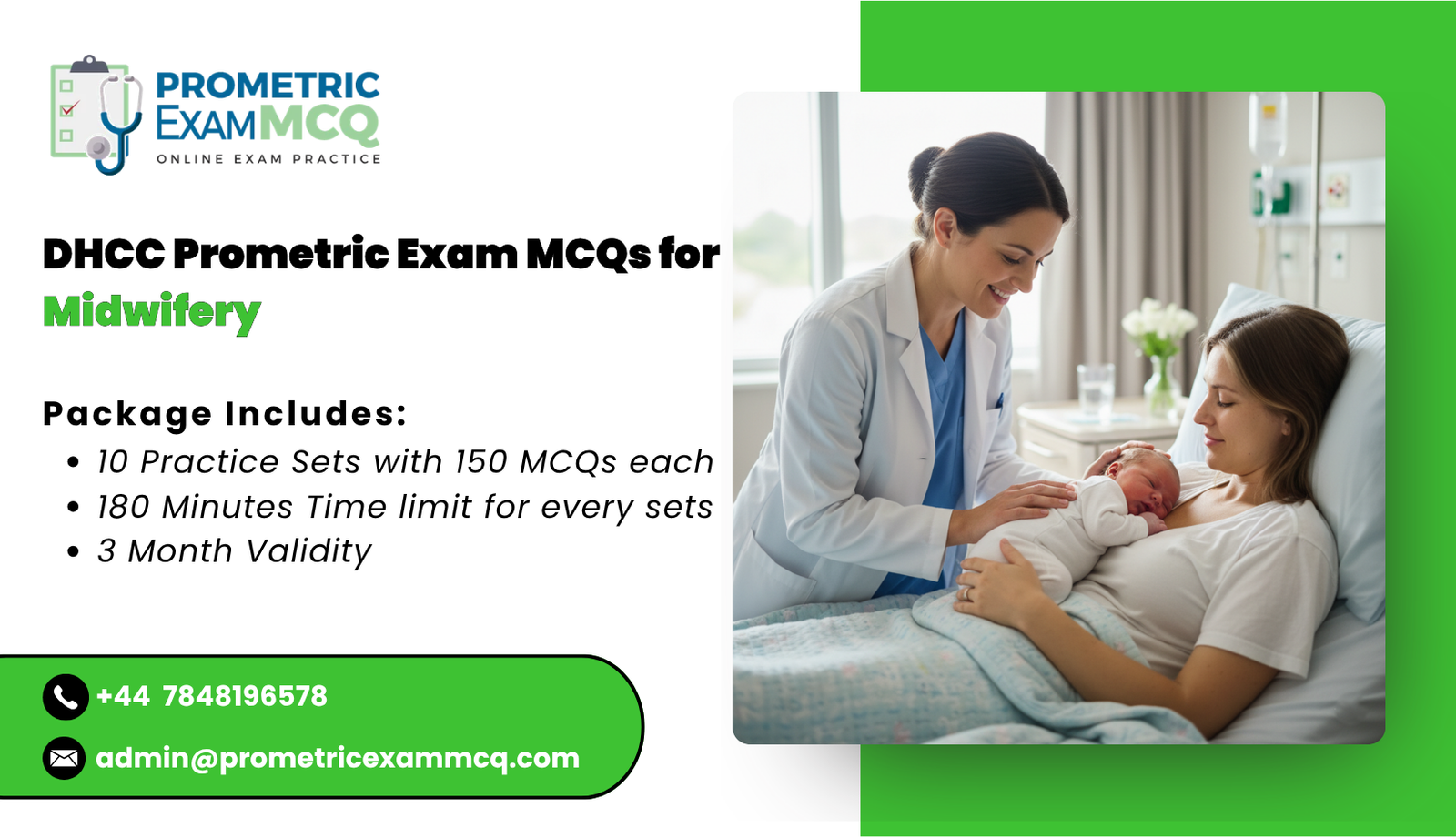 DHCC Prometric Exam MCQs for Midwifery
