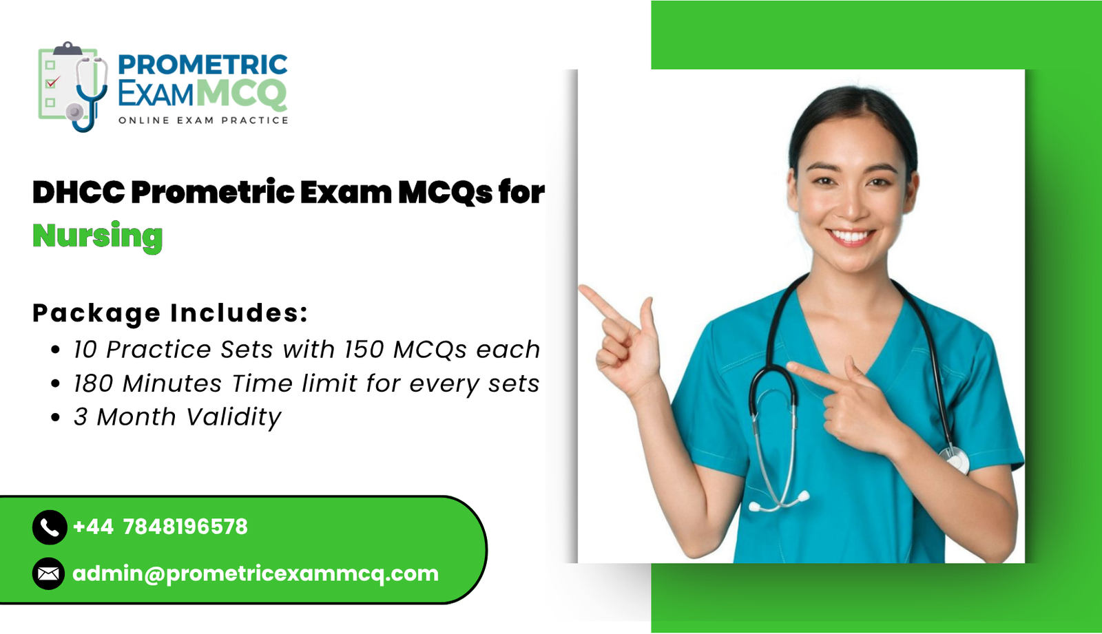 DHCC Prometric Exam MCQs for Nursing