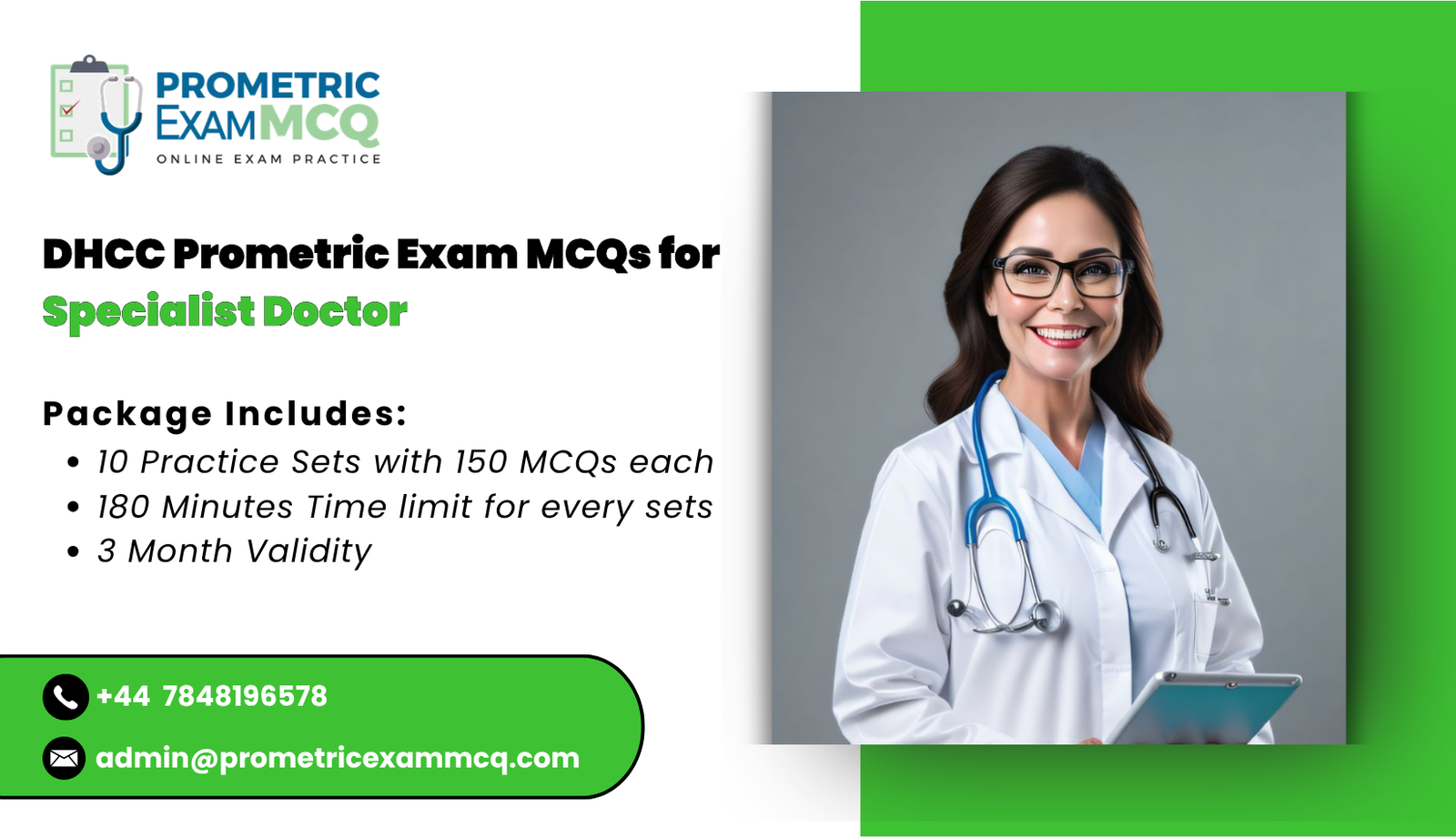 DHCC Prometric Exam MCQs for Specialist Doctor