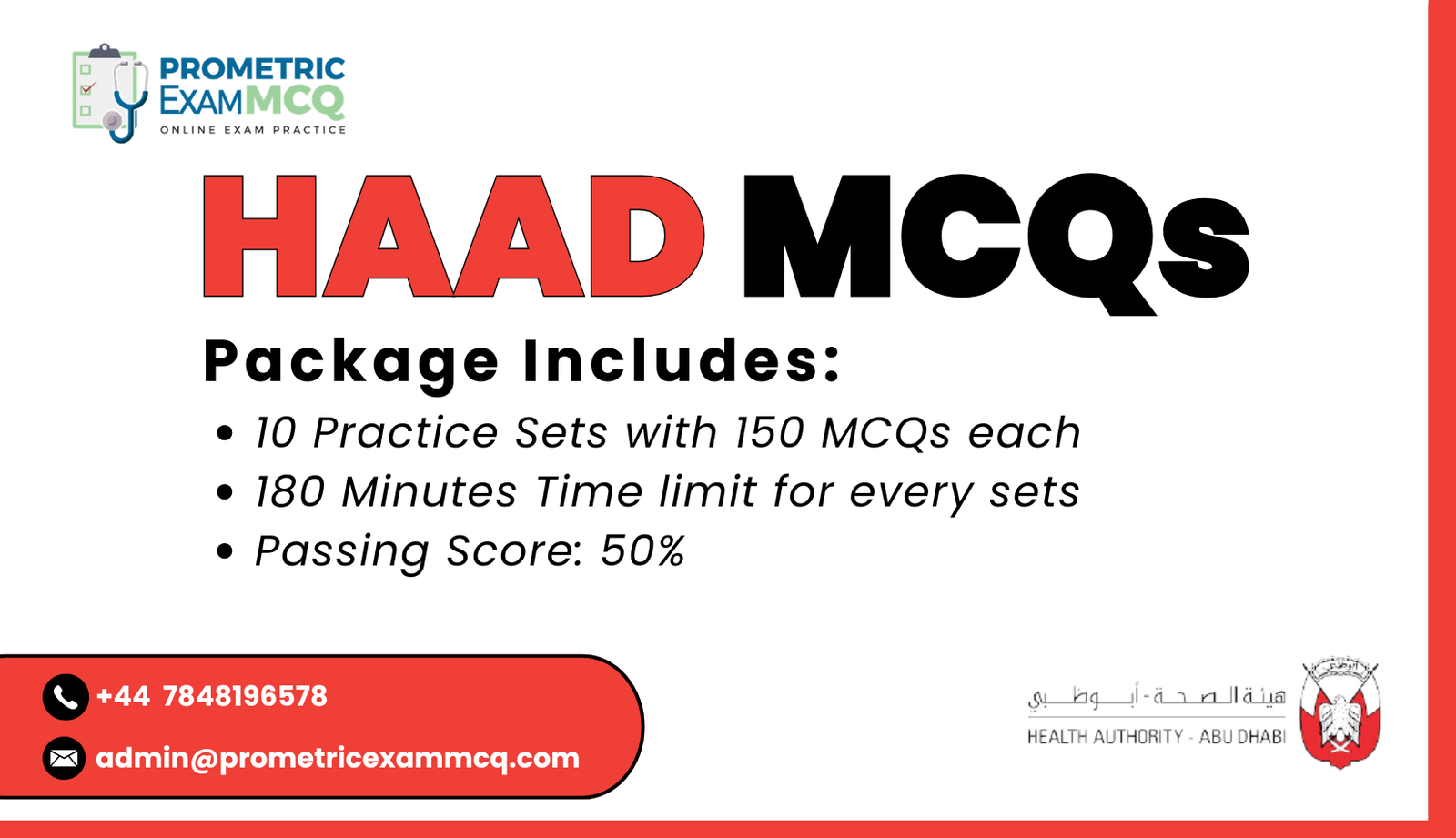 HAAD MCQs