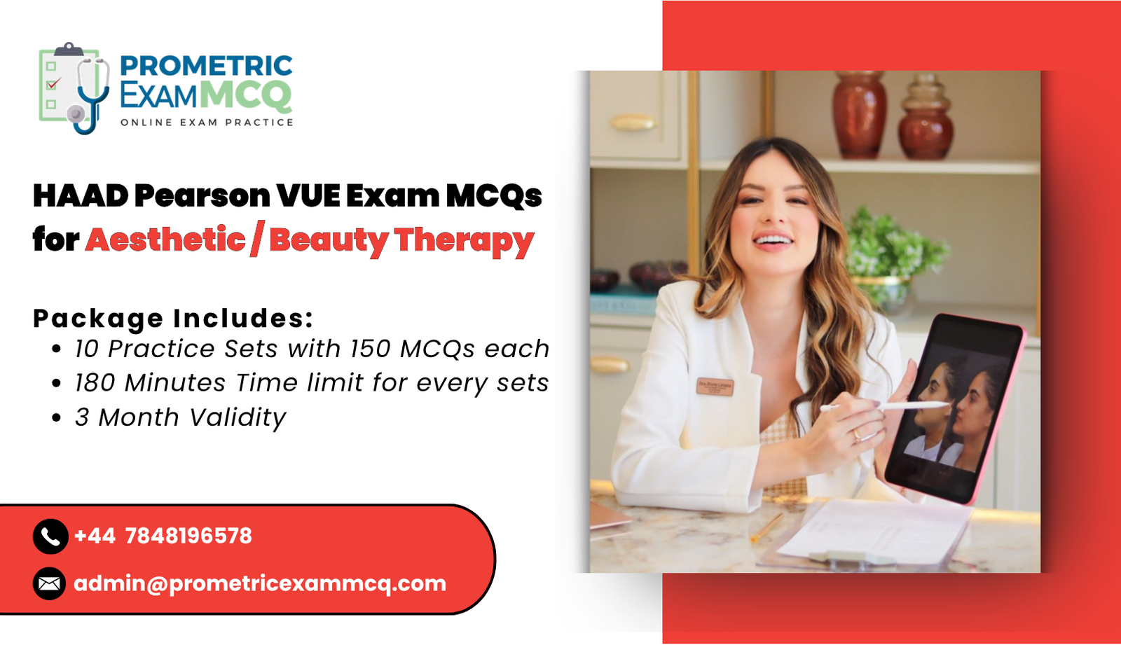 HAAD Pearson Vue Exam MCQs for Aesthetic _ Beauty Therapy