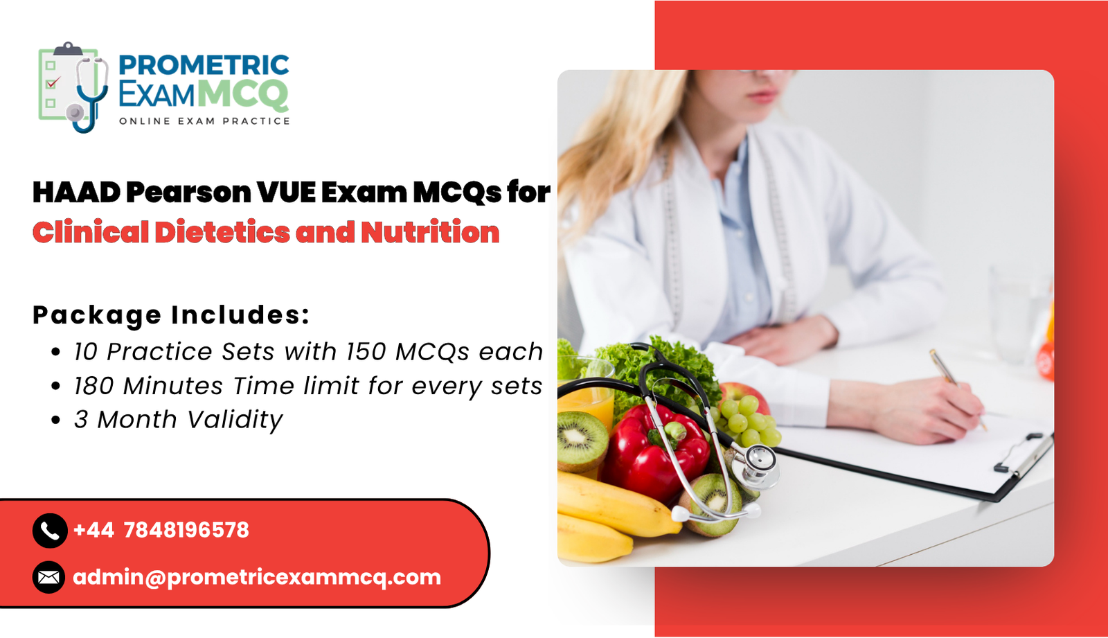 HAAD Pearson Vue Exam MCQs for Clinical Dietetics and Nutrition