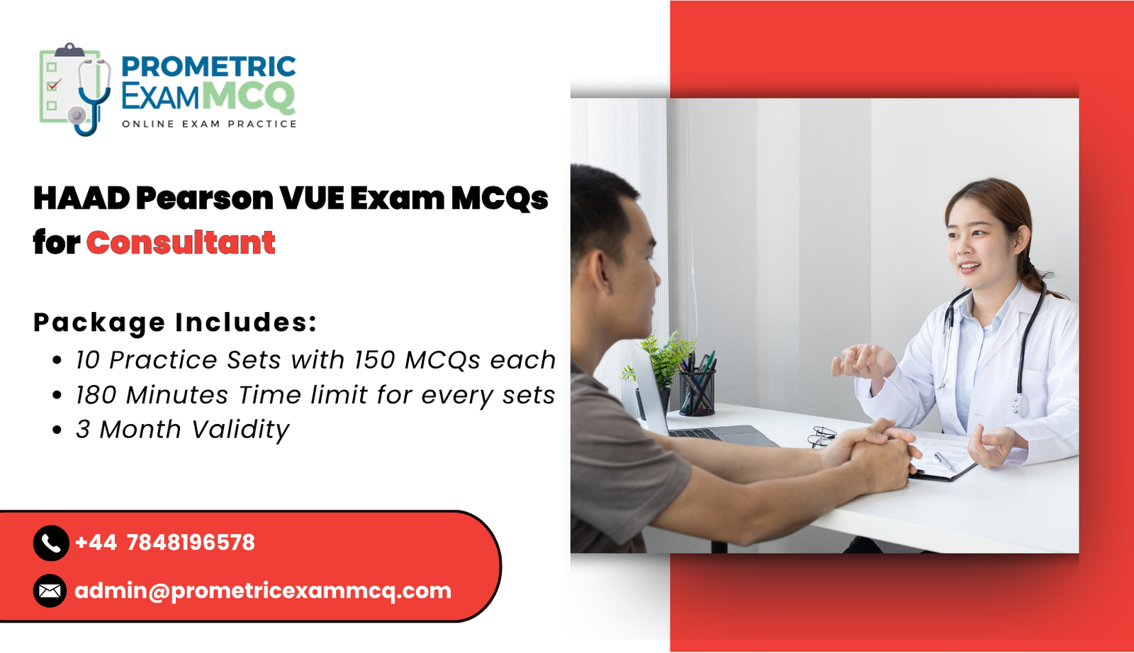 HAAD Pearson Vue Exam MCQs for Consultant
