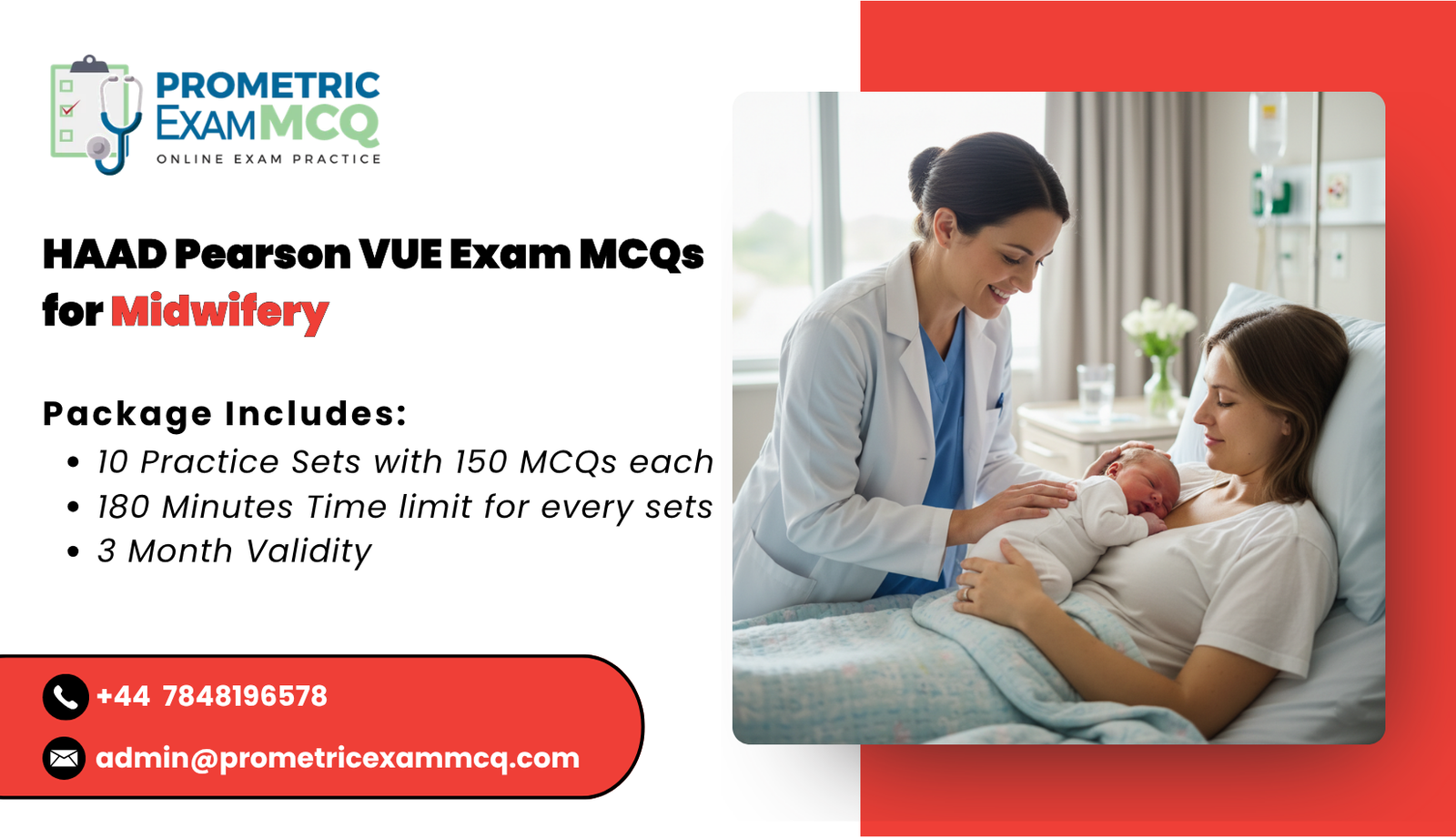 HAAD Pearson Vue Exam MCQs for Midwifery