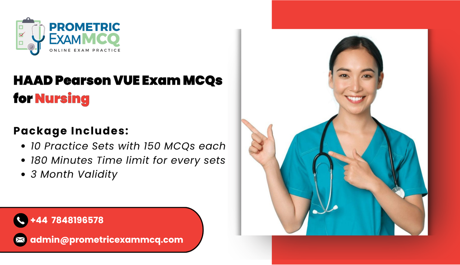 HAAD Pearson Vue Exam MCQs for Nursing