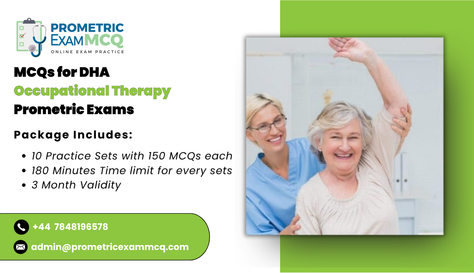 MCQs for DHA Occupational Therapy Prometric Exams