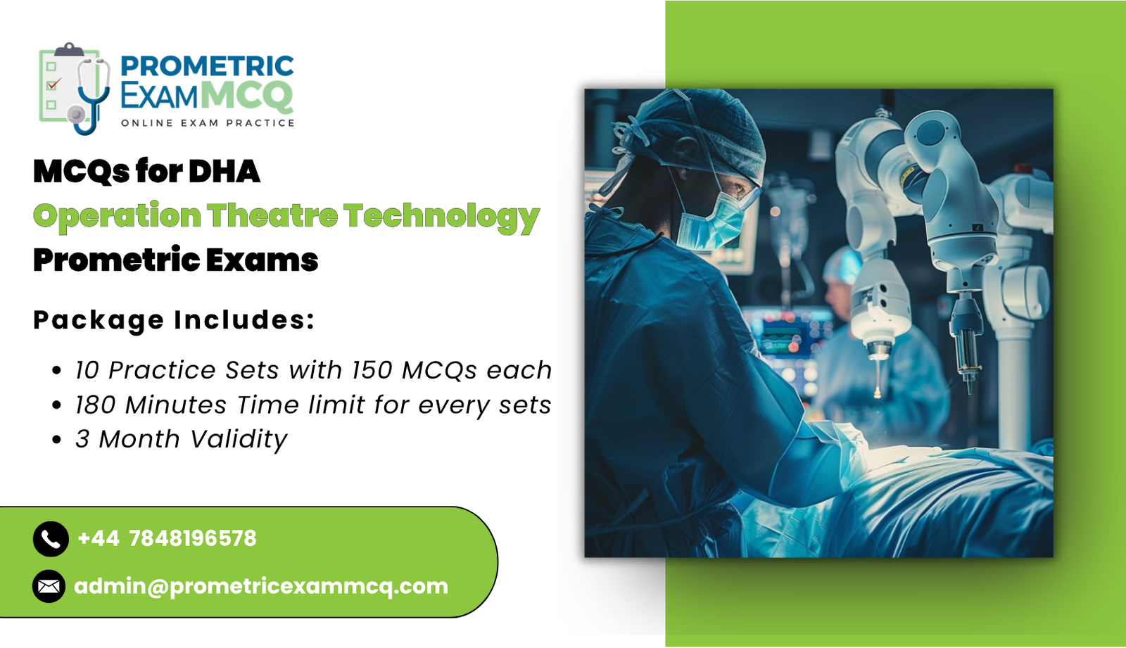 MCQs for DHA Operation Theatre Technology Prometric Exams