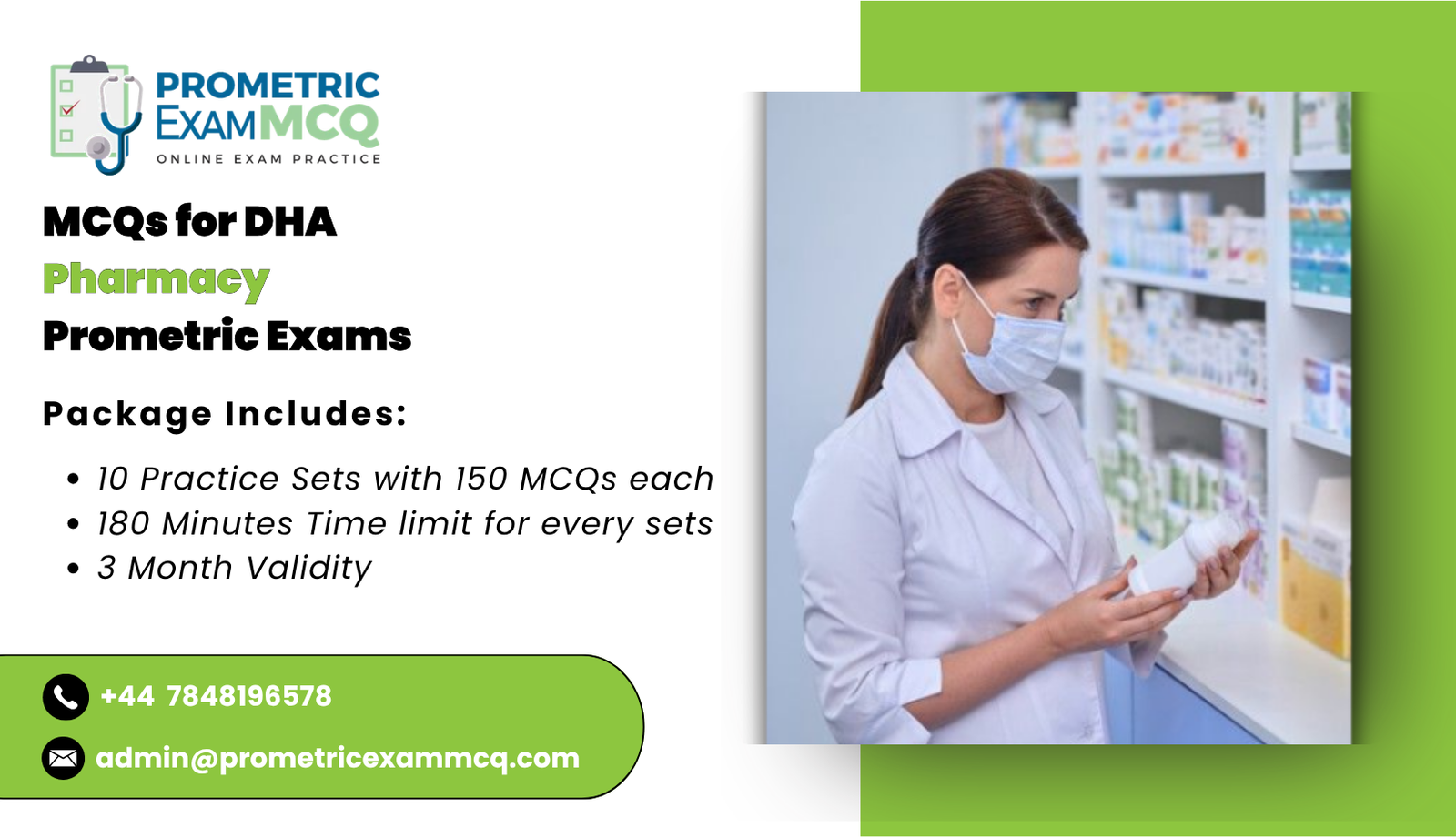 MCQs for DHA Pharmacy Prometric Exams
