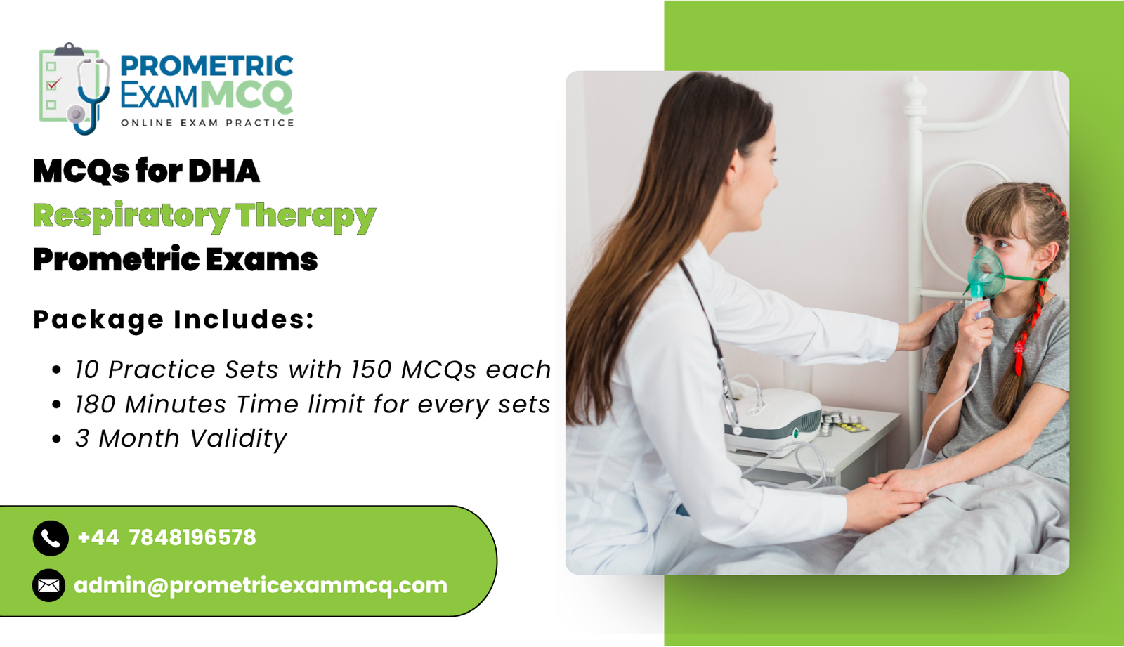 MCQs for DHA Respiratory Therapy Prometric Exams