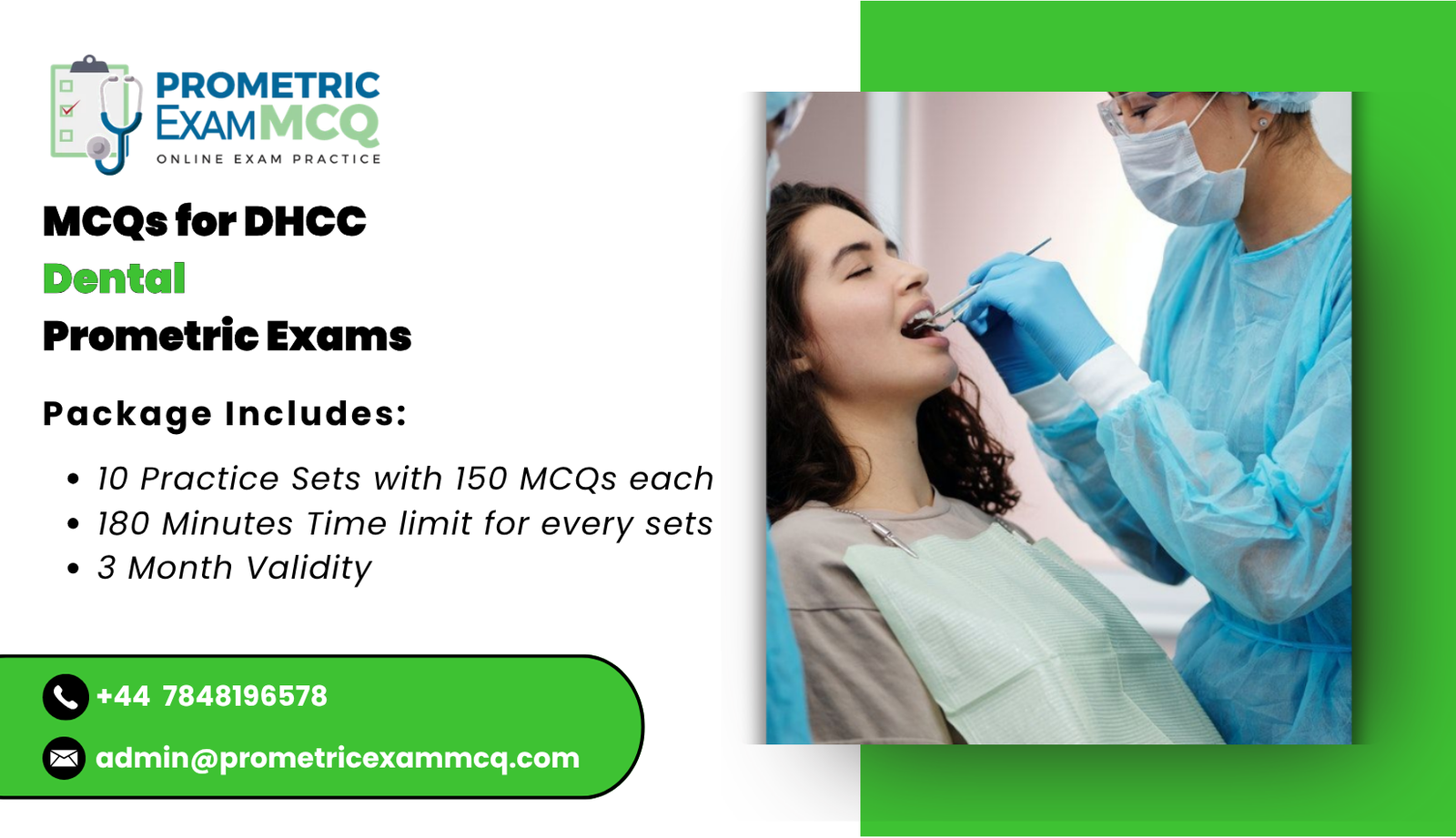 MCQs for DHCC Dental Prometric Exams
