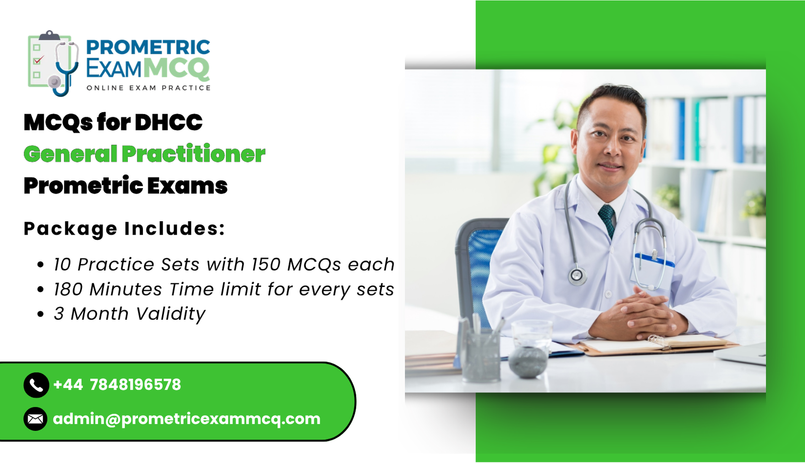MCQs for DHCC General Practitioner Prometric Exams