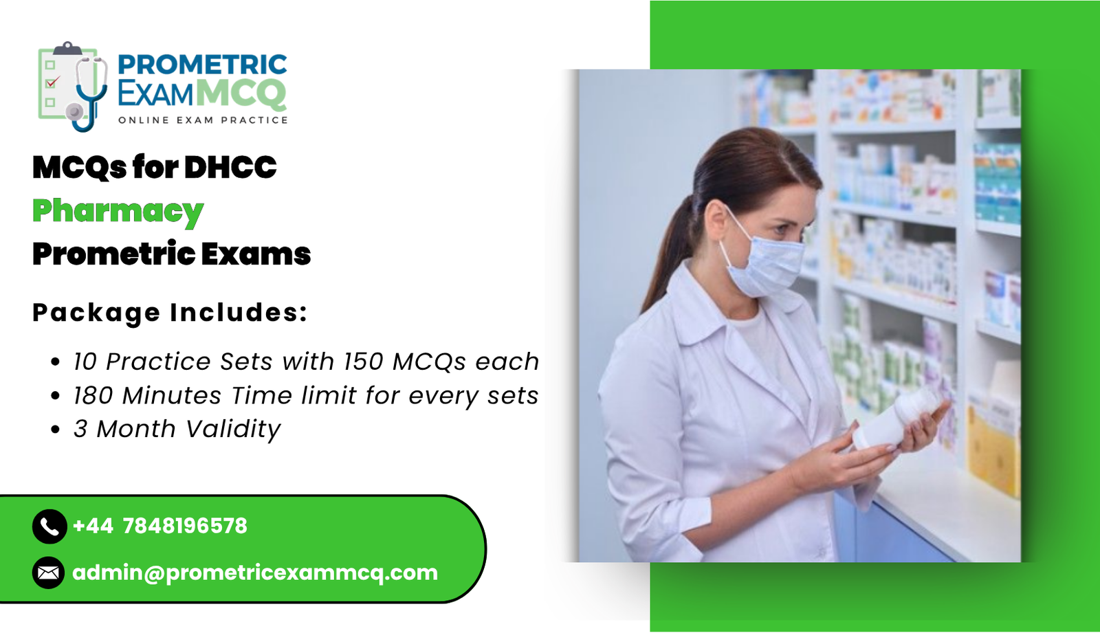 MCQs for DHCC Pharmacy Prometric Exams