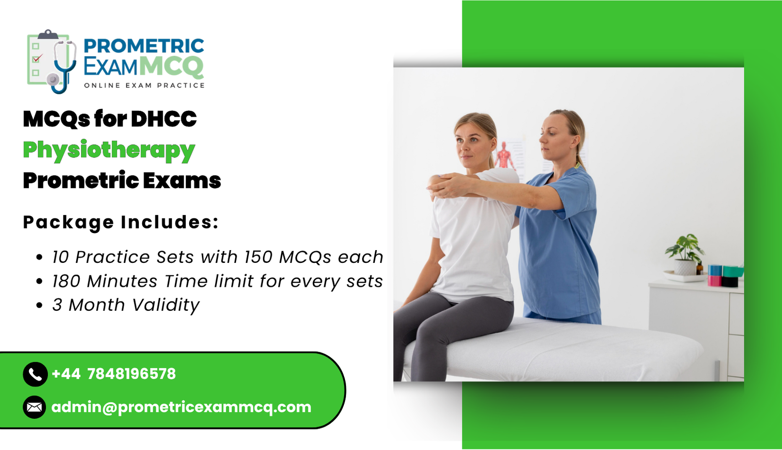 MCQs for DHCC Physiotherapy Prometric Exams