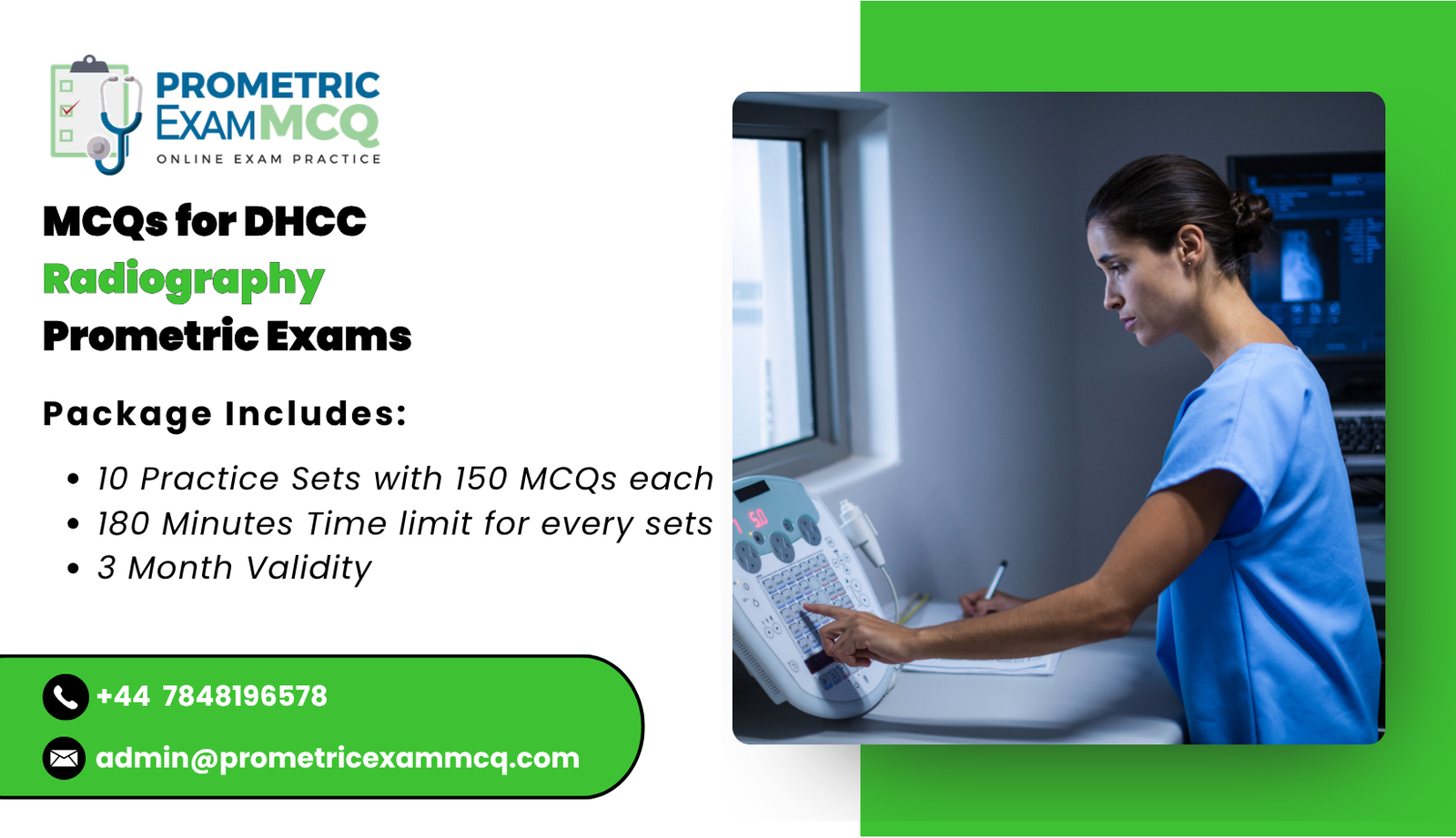 MCQs for DHCC Radiography Prometric Exams