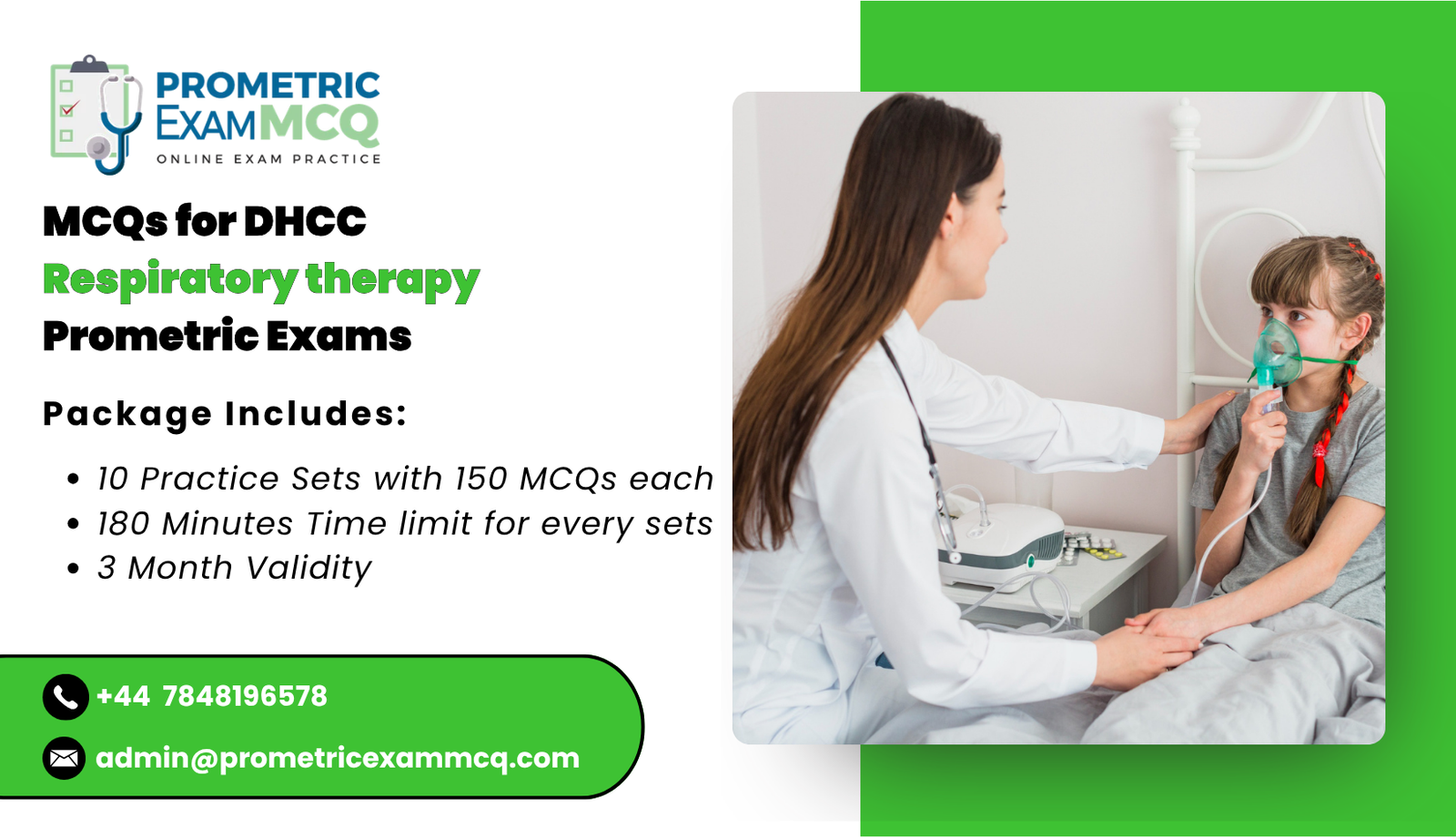 MCQs for DHCC Respiratory therapy Prometric Exams