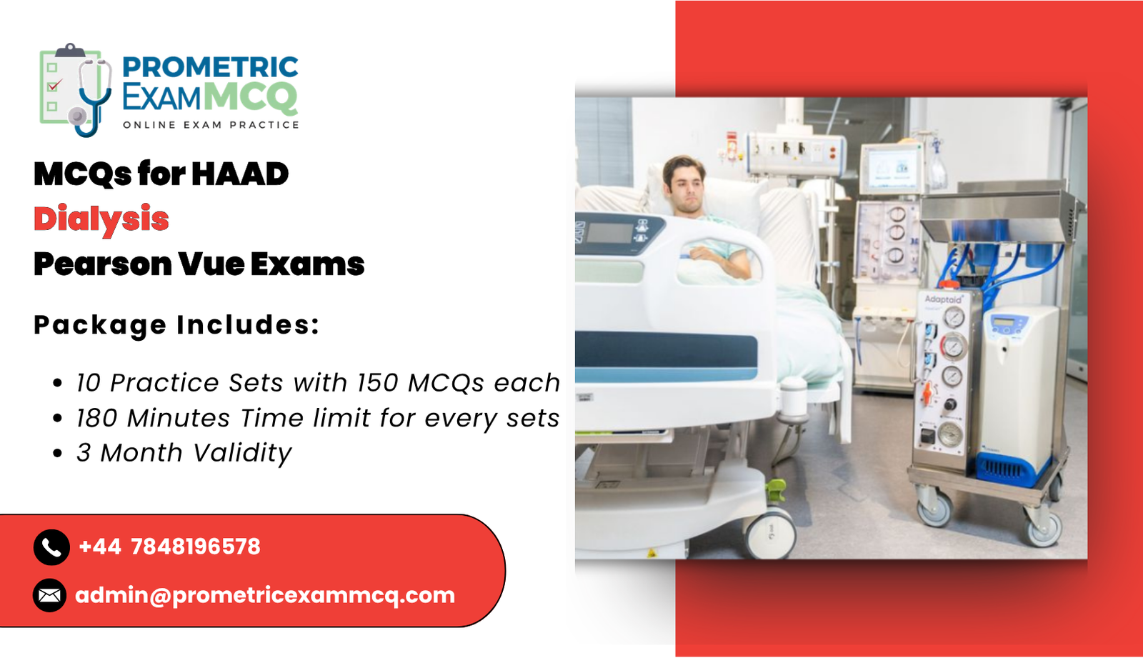 MCQs for HAAD Dialysis Pearson Vue Exams