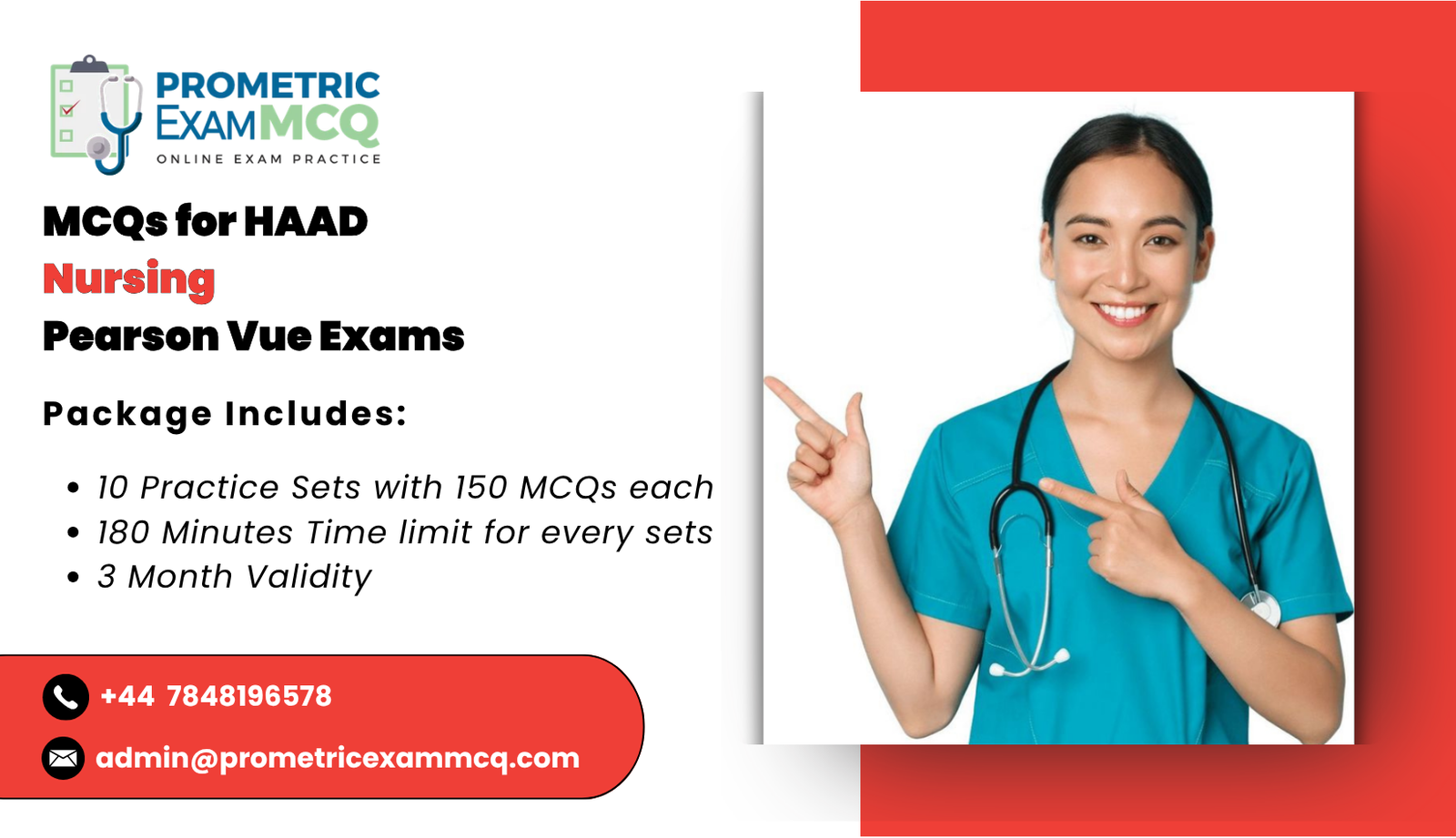 MCQs for HAAD Nursing Pearson Vue Exams