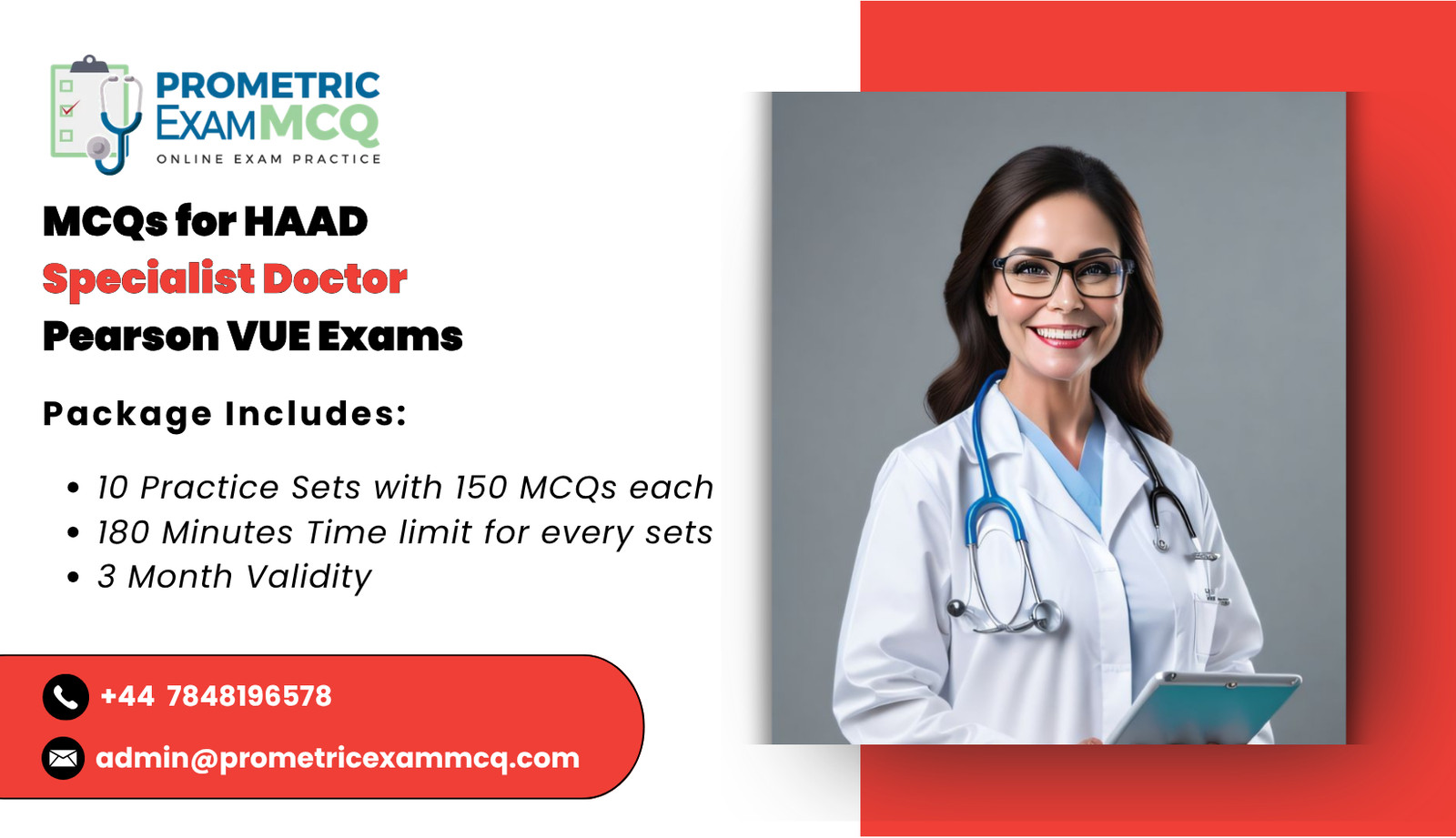 MCQs for HAAD Specialist Doctor Pearson Vue Exams
