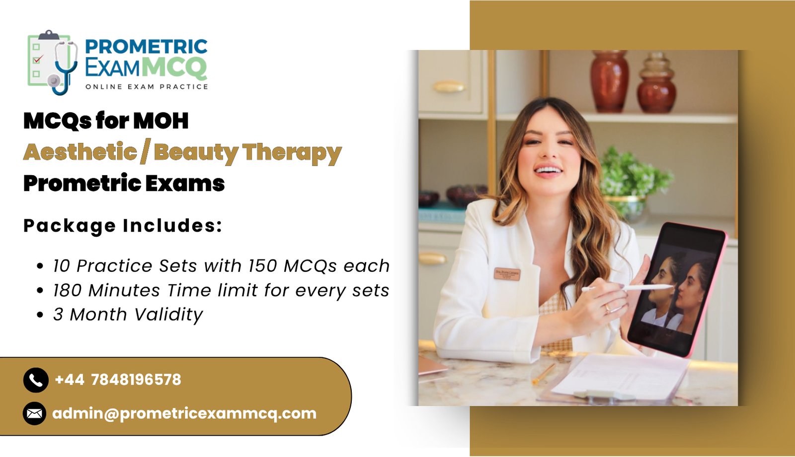 MCQs for MOH Aesthetic _ Beauty Therapy Prometric Exams