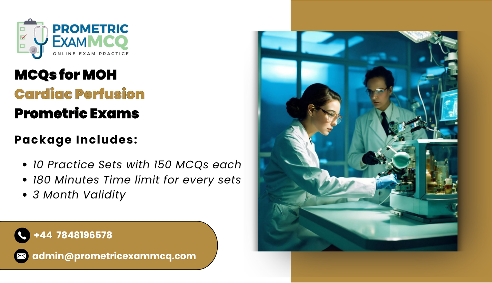 MCQs for MOH Cardiac Perfusion Prometric Exams