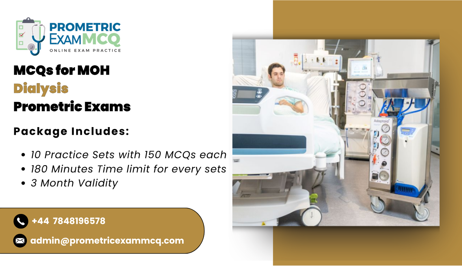 MCQs for MOH Dialysis Prometric Exams