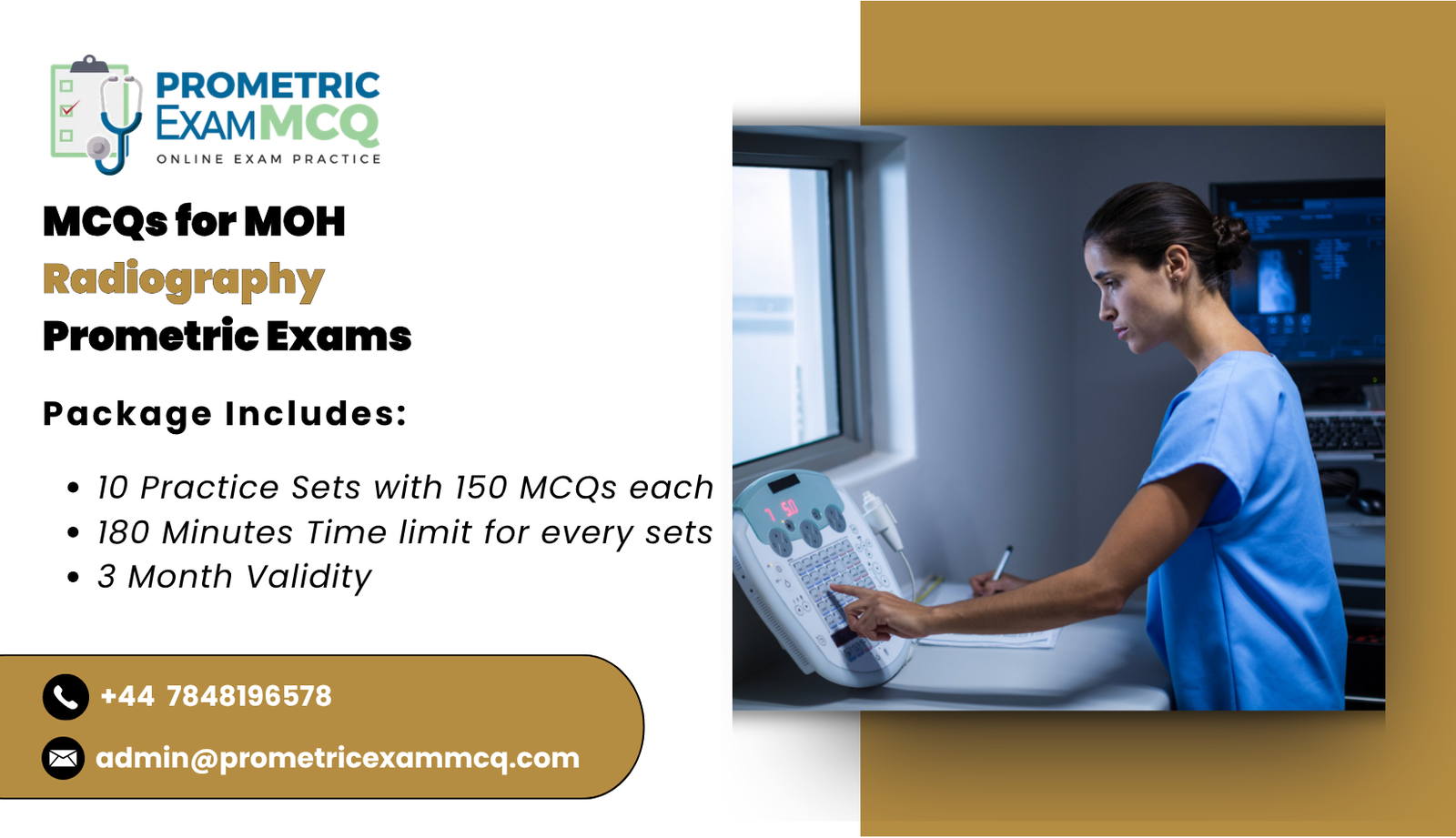 MCQs for MOH Radiography Prometric Exams