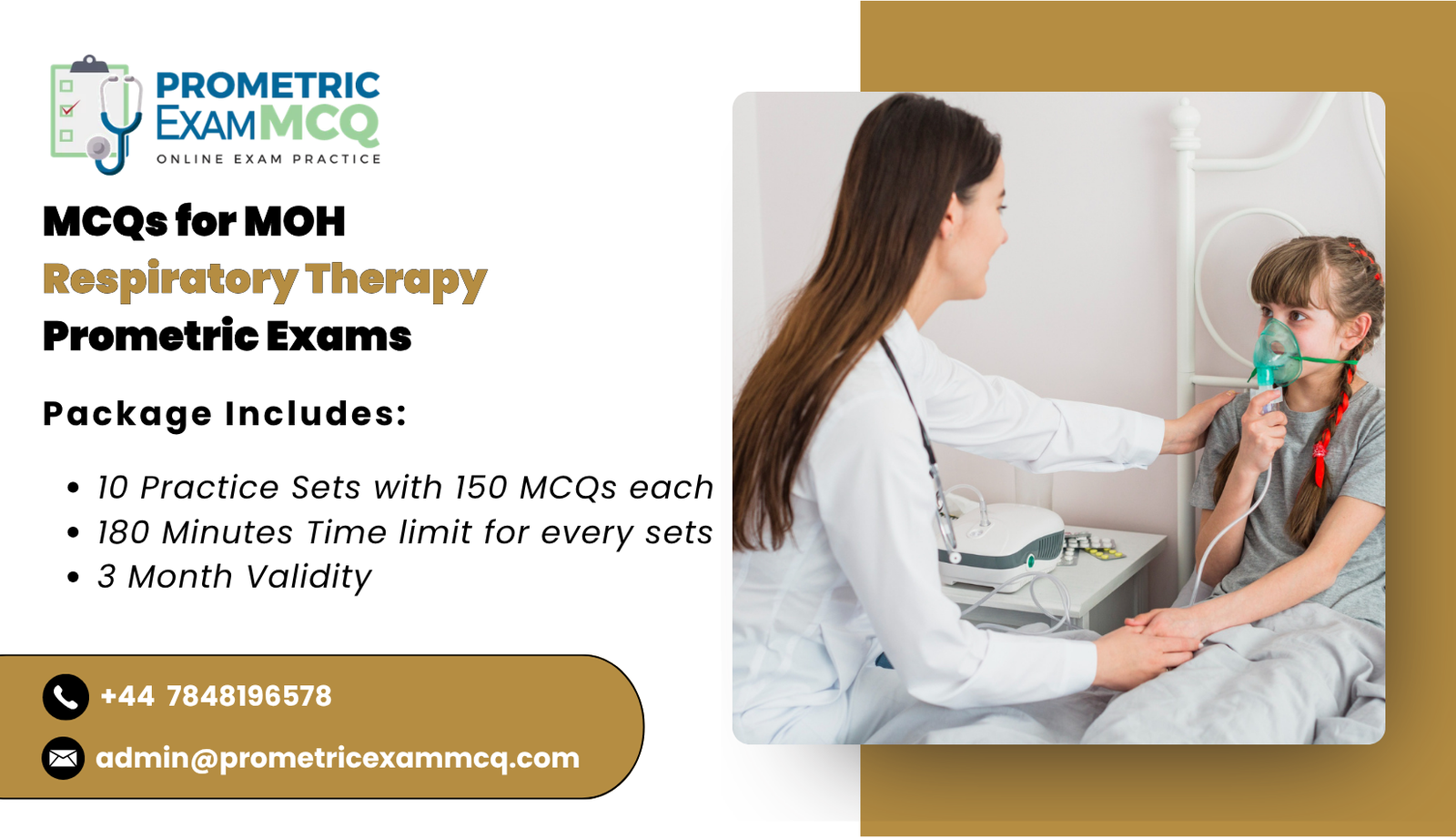 MCQs for MOH Respiratory Therapy Prometric Exams