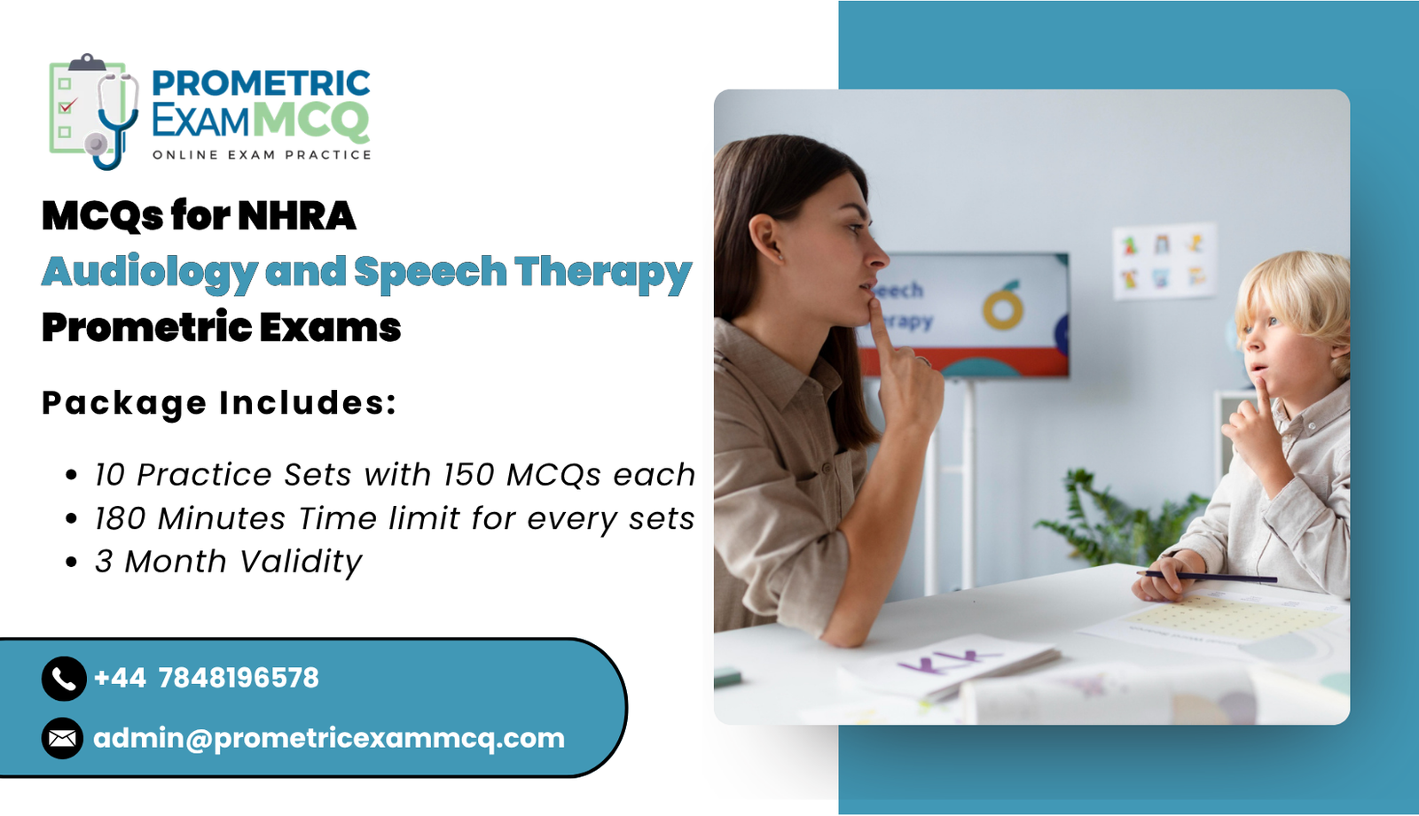 MCQs for NHRA Audiology and Speech Therapy Prometric Exams