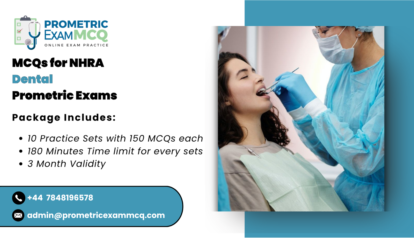 MCQs for NHRA Dental Prometric Exams